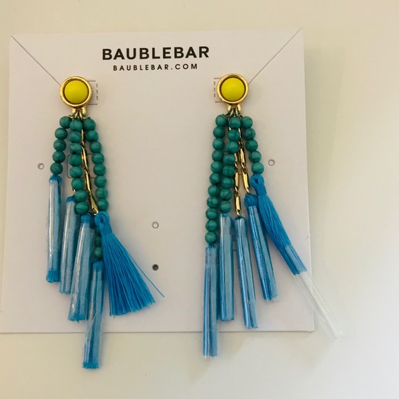BaubleBar Turquoise Yellow Earrings - Picture 2 of 8